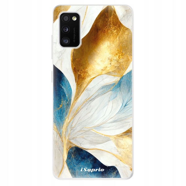 Silikonowe etui iSaprio Blue Leaves do Samsung Galaxy A41
