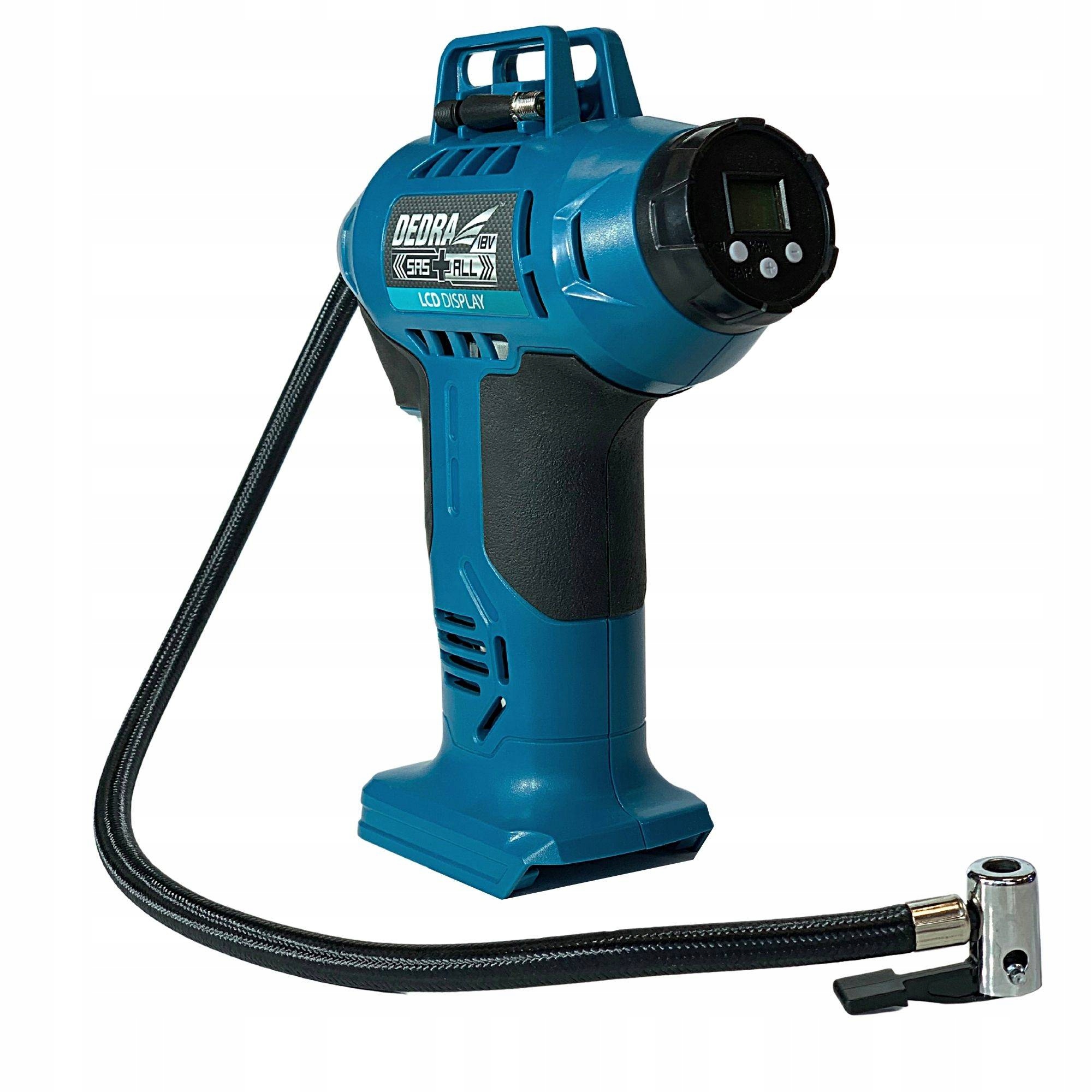 Kompresorová pumpa Dedra DED7078LCD Sas+all +Aku 2Ah