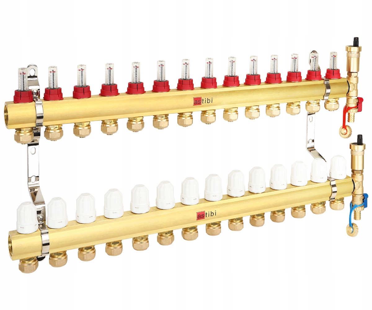 ROZDZIELACZ 14 OBWODY DO OGRZEWANIA PODŁOGOWEGO PODŁOGÓWKI