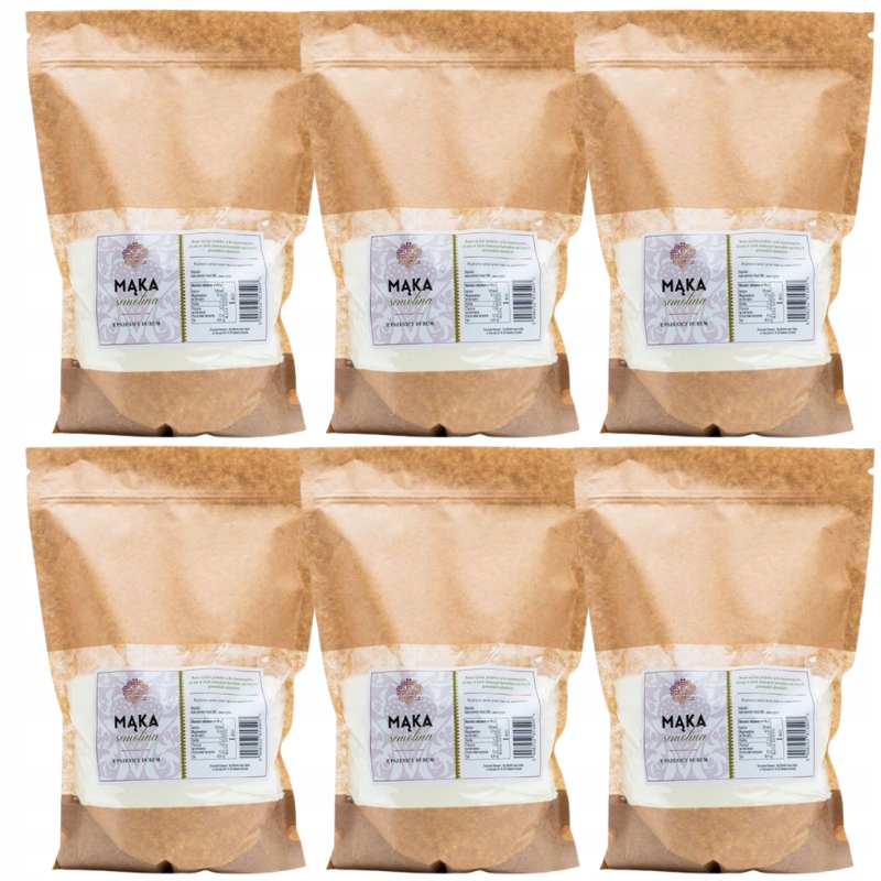 Mouka na těstoviny Semolina 1 kg Schronisko Bukowina z tvrdé pšenice