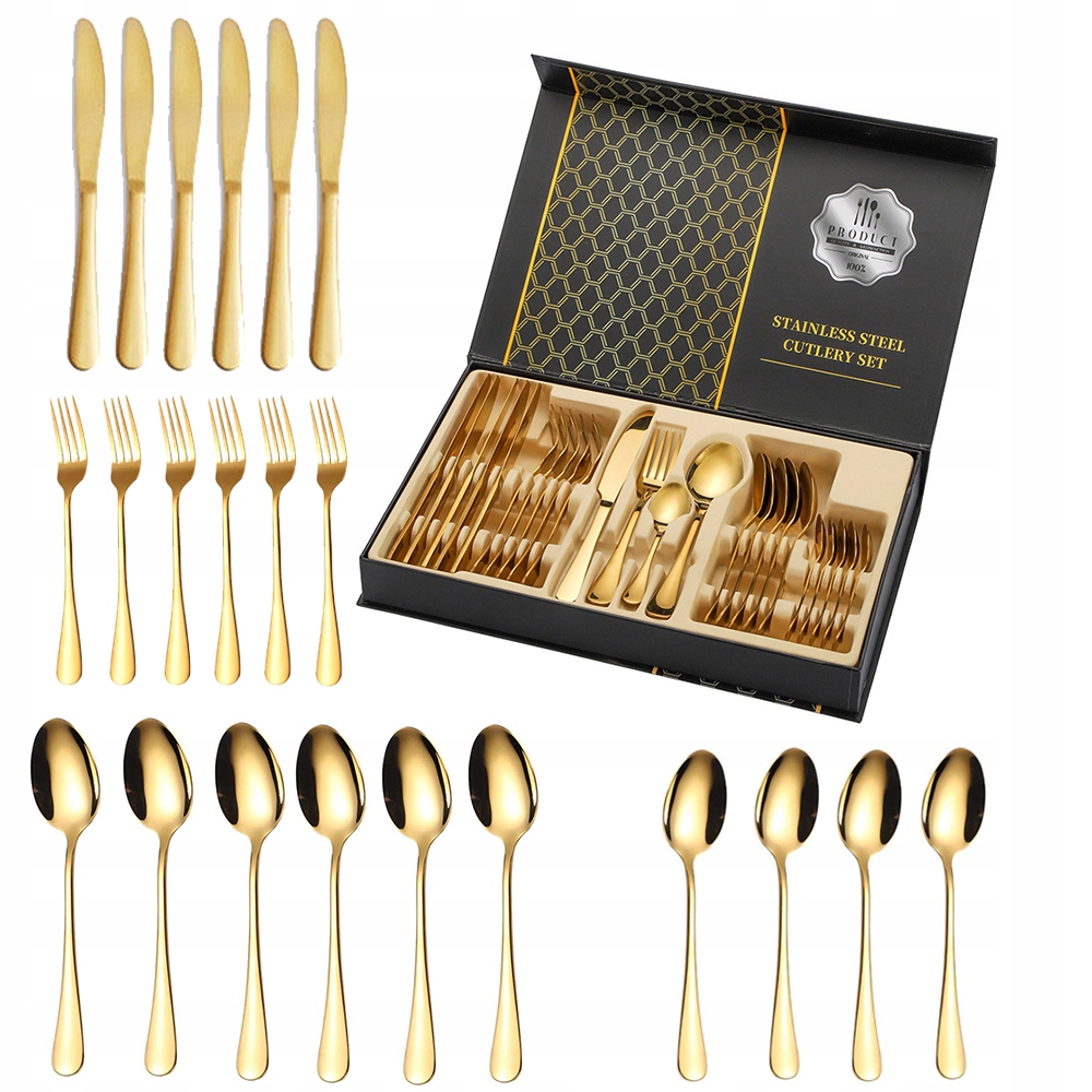 Sada Příborů 24 El Sada 6 Osob Ocel Krabička