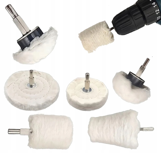 Kotoučová Leštička Na Vrtačku A Šroubovák Leštění Pad 6 Ks.