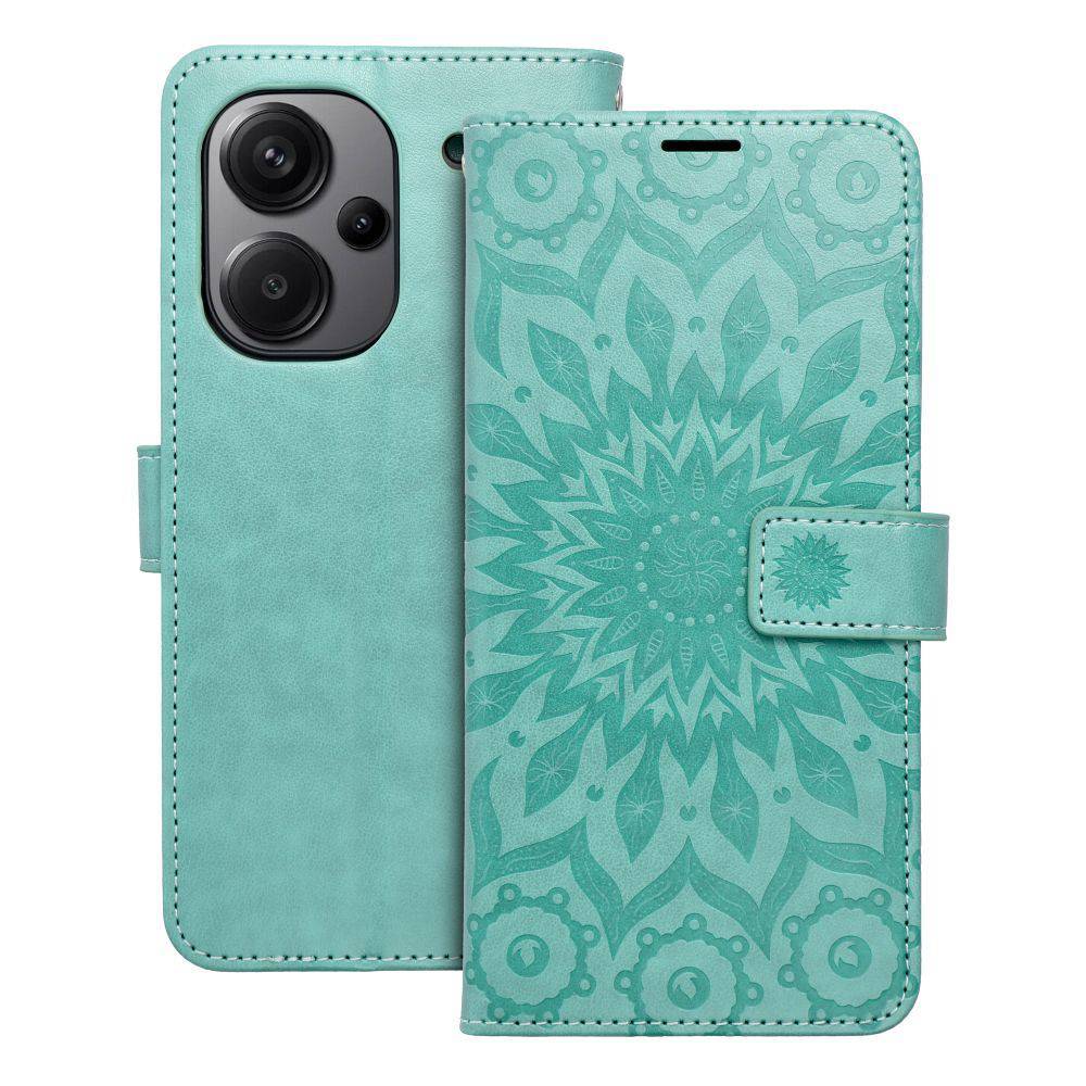 Etui Mezzo Book Do Xiaomi Redmi Note 13 Pro Plus 5G Mandala Zielony