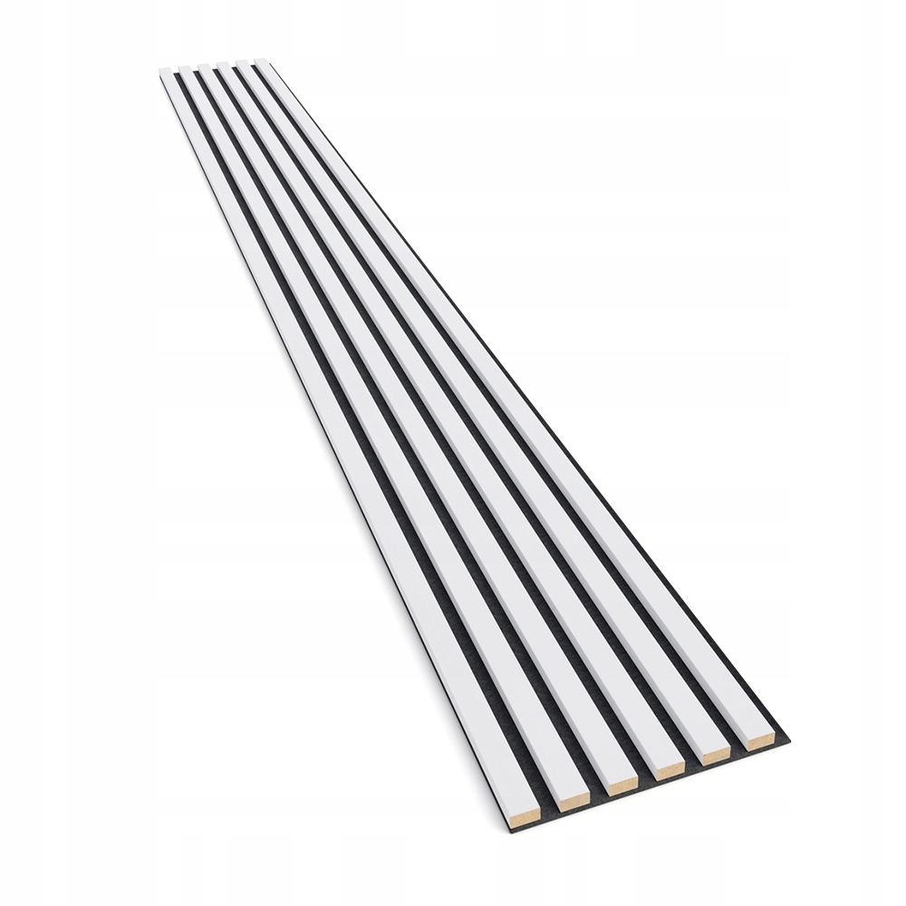 Lamelky na filcu – bílá matná barva