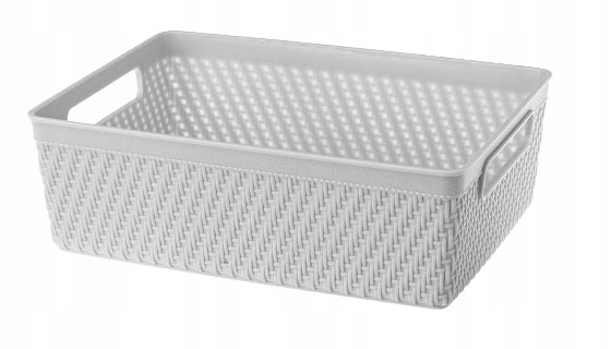 KOSZYK KOSZ POJEMNIK NA DROBIAZGI 29653 SZARY ALESA LUIS