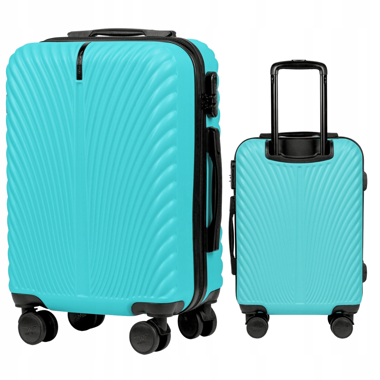 Malý cestovní kufr kabinové velikosti, tvrdý skořepinový kufr na 4 kolečkách, 38L Wings