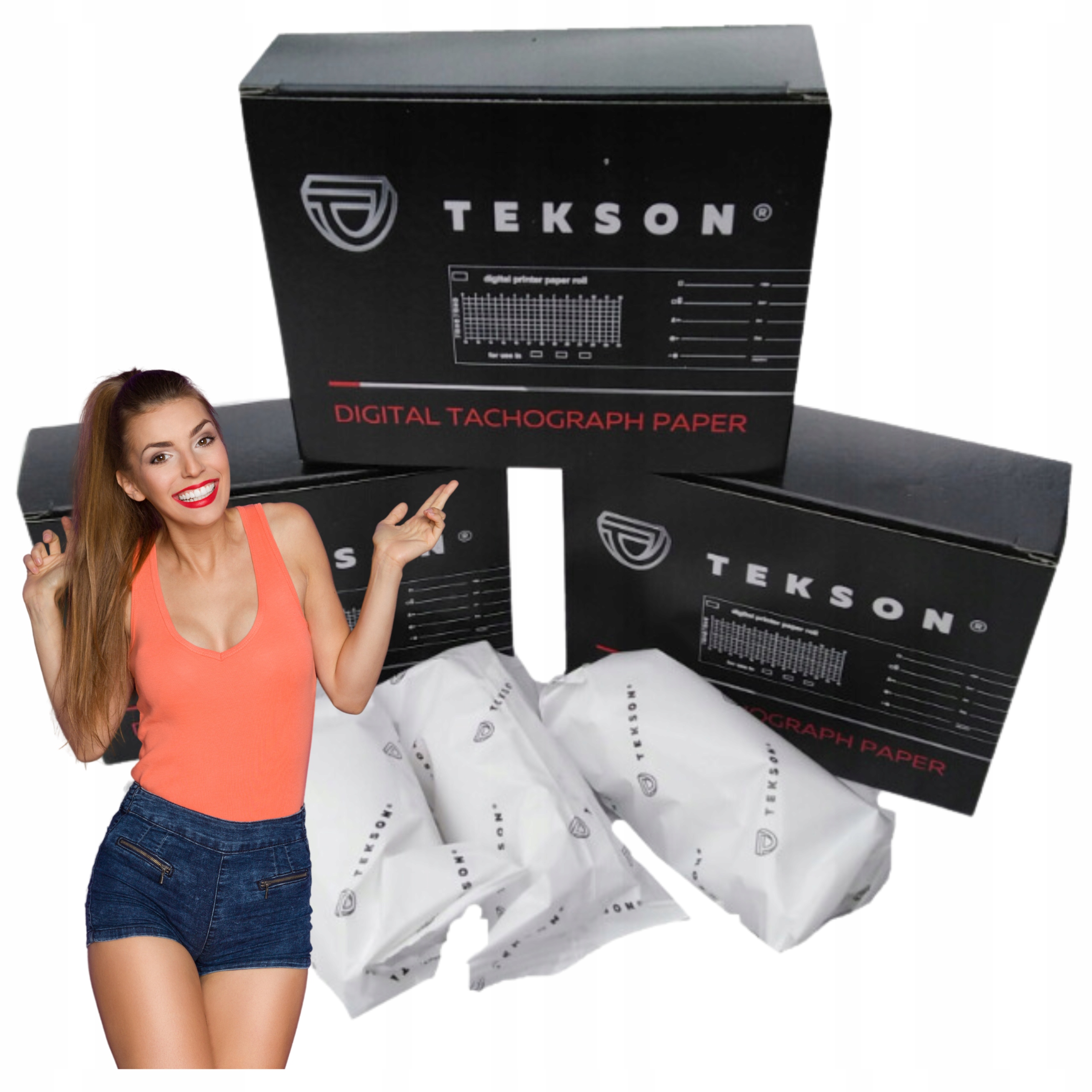 Papier do tachografu cyfrowego komplet 3 ROLK