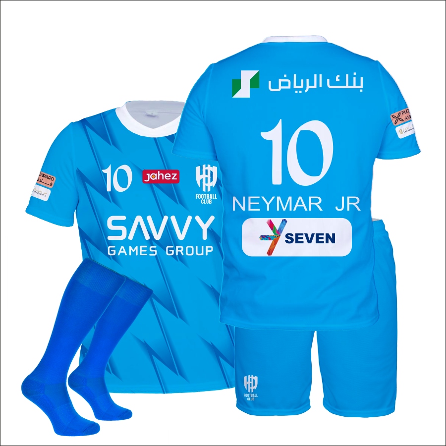 NEYMAR JR AL HILAL strój komplet + getry rozm. 134