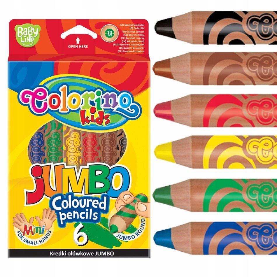 

Kredki Jumbo Colorino Kids 1+ Rysik