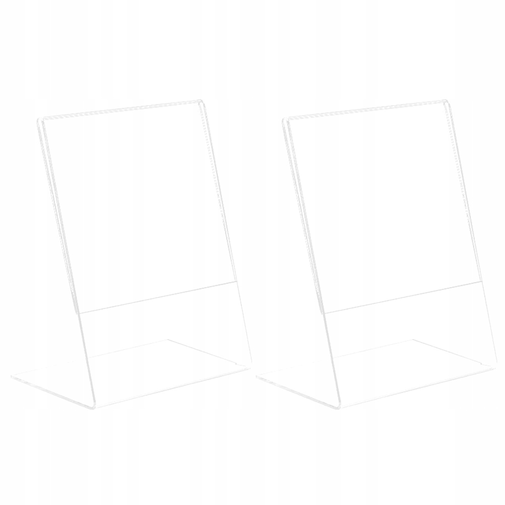 PRZEZROCZYSTY STOLIK RAMKI NA ZDJĘCIA BIURO 2 SZT