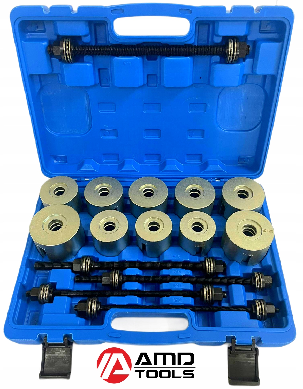 ZESTAW ŚCIĄGACZ DO TULEI SILENTBLOCK WAHACZA ŁOŻYSK ADAPTERY PRASY 27 SZT Kod producenta C2153