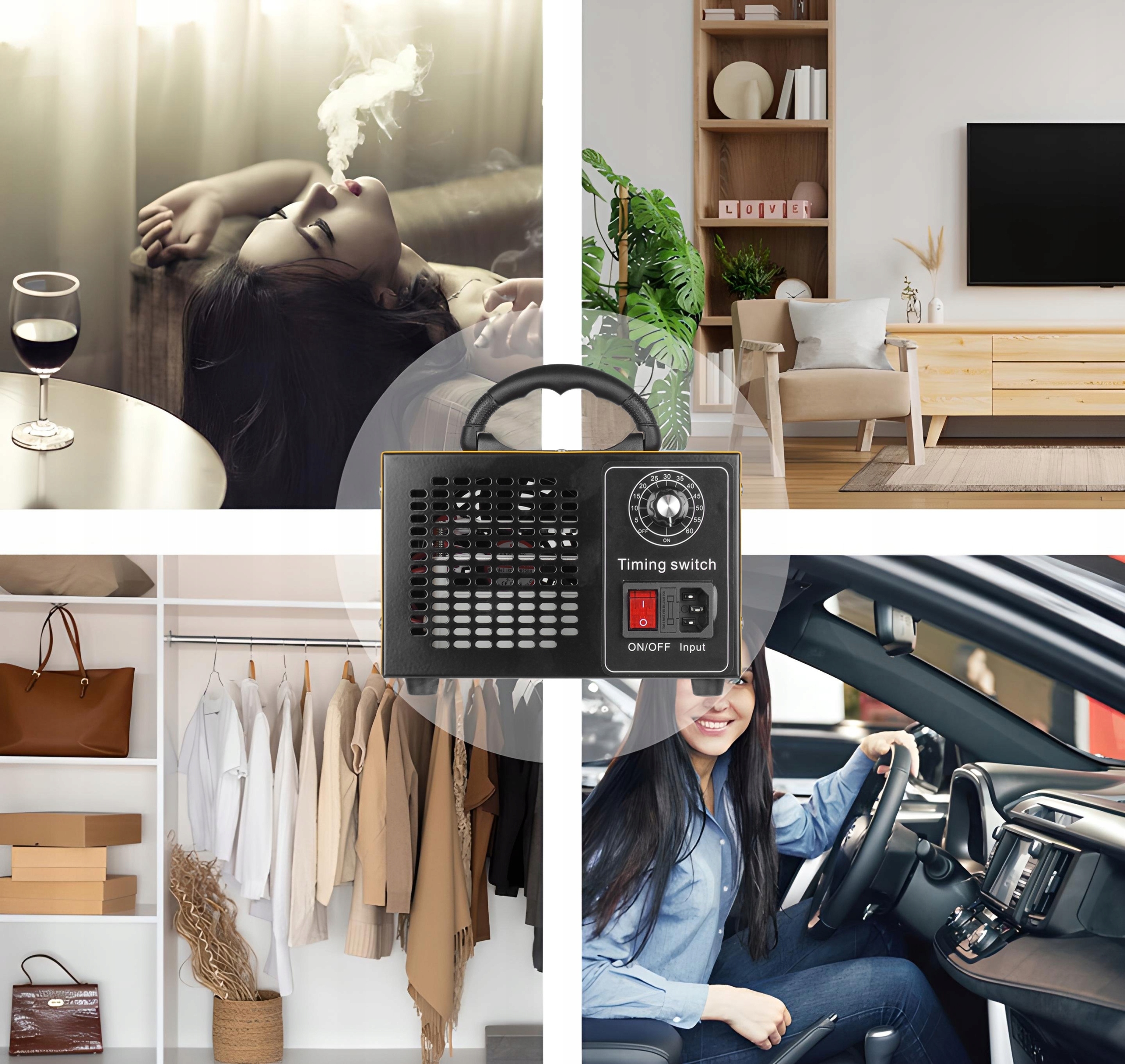 OZONATOR BEZPIECZNY GENERATOR OZONU SKUTECZNY OCZYSZCZACZ 200W 60000 MG/H. EAN (GTIN) 5906236527036