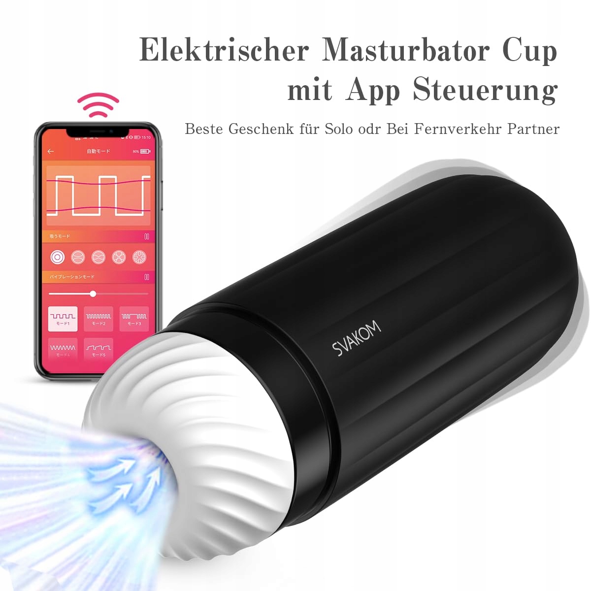 SVAKOM SAM NEO Elektryczny Masturbator z Aplikacją — miniatura 8