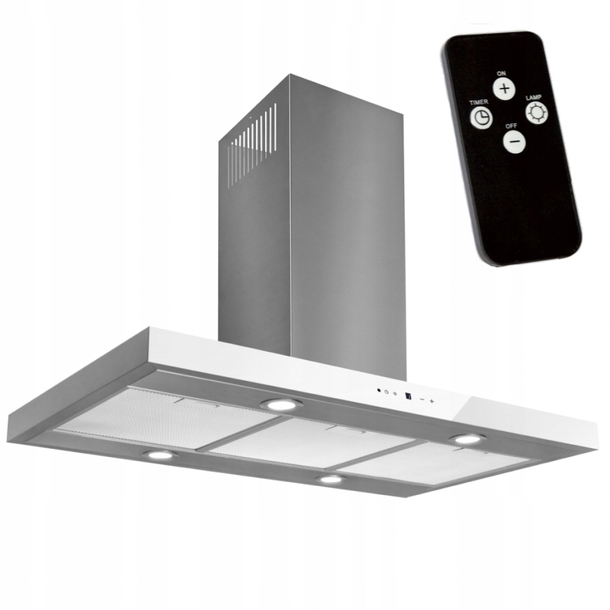 OKAP TOFLESZ ETNA WYSPOWY LED,60CM SZKŁO NOWOŚĆ!