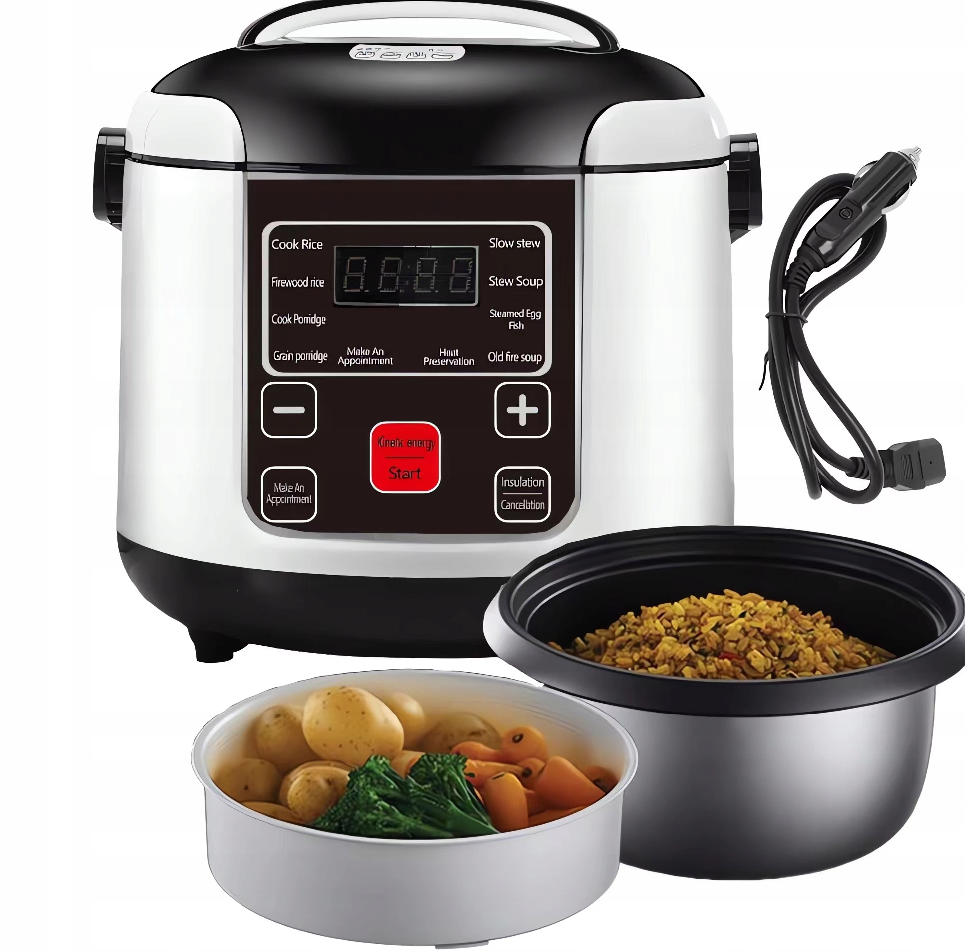 multicooker 24V Mini Rice Cooker Car Truck 2L do Kuchenka samochodowa RYŻU