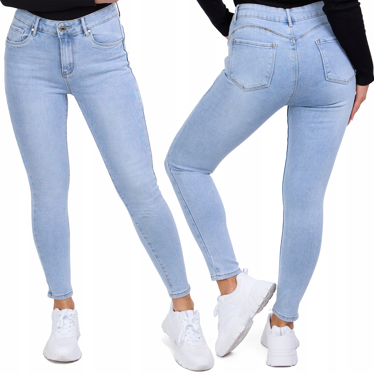 109_ Spodnie damskie jeans rurki Goodies _4XL/48