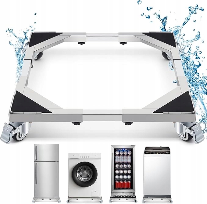 W B D Weibida Stojak mobilny ze stali nierdzewnej Podstawa pralki lodówki