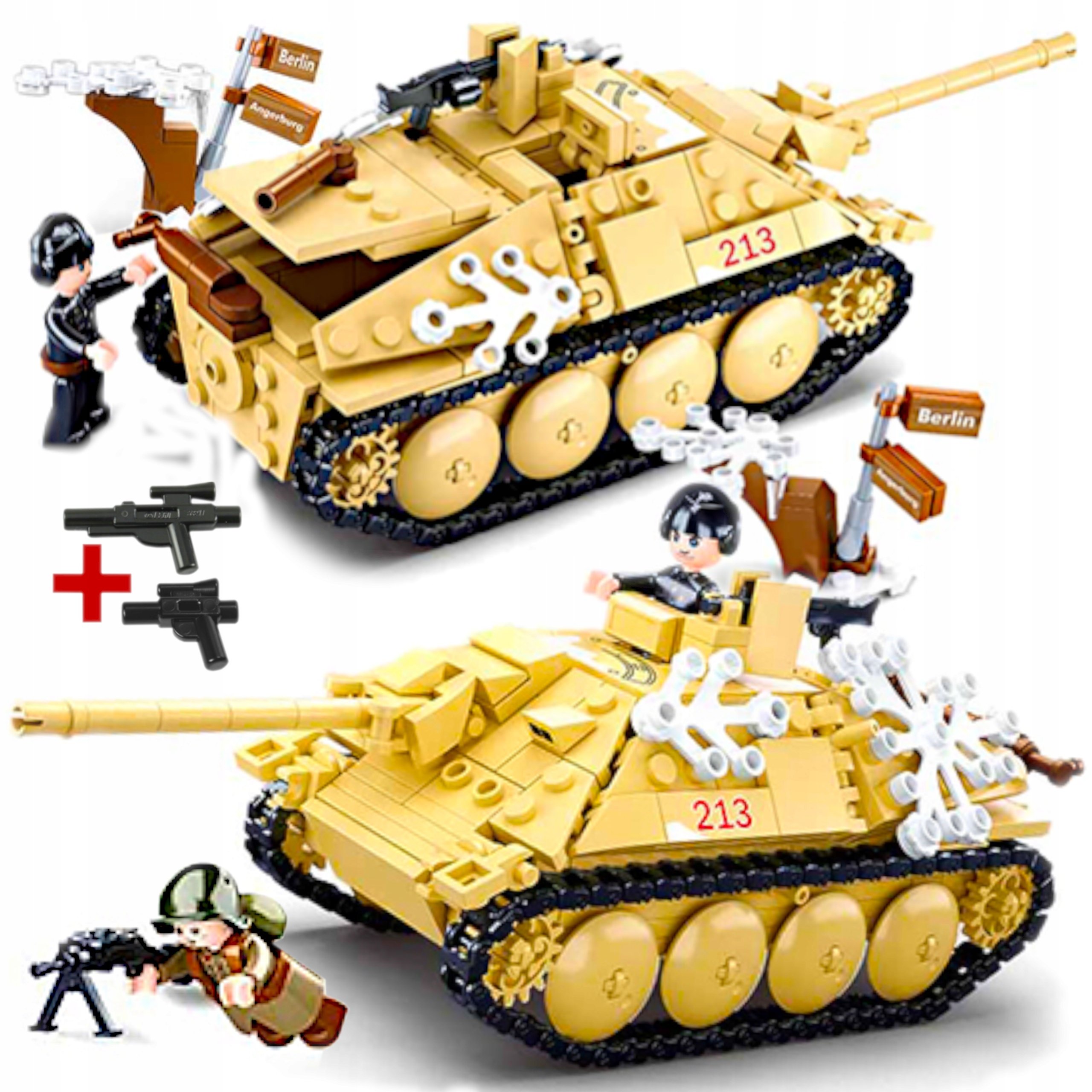 Stavebnice Tank Hetzer Ničitel Tanků Armáda Figurky Lego Zbraň