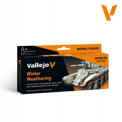 Vallejo: 70.263 Model Barvy Efekty Zimní zvětrávání (8 x 18 ml) /Va