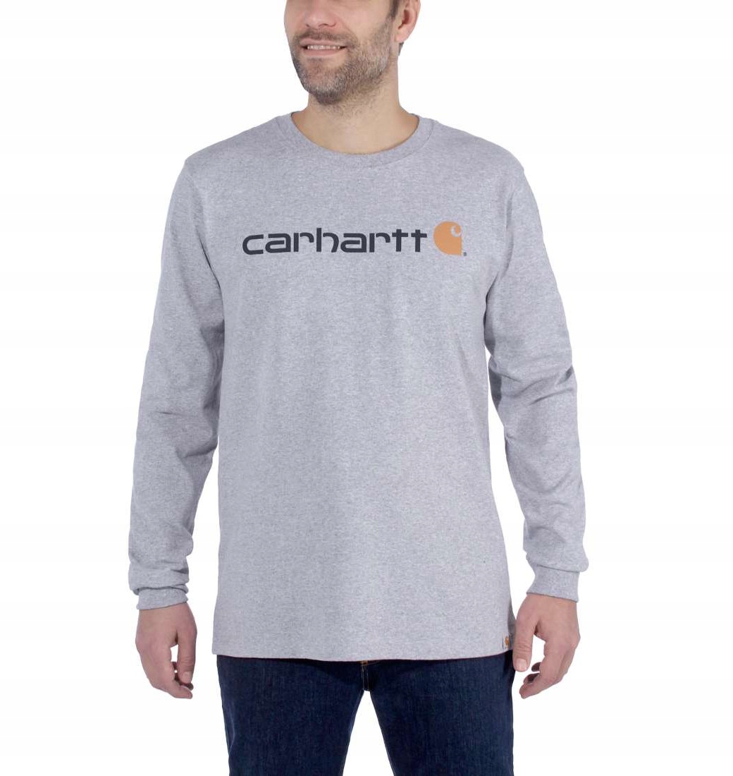Tričko Carhartt Emea Signature L/s Grey