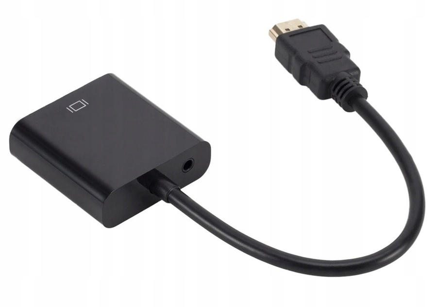 Adapter Konwerter z HDMI do VGA D-Sub + AUDIO Marka WulkanCenPL