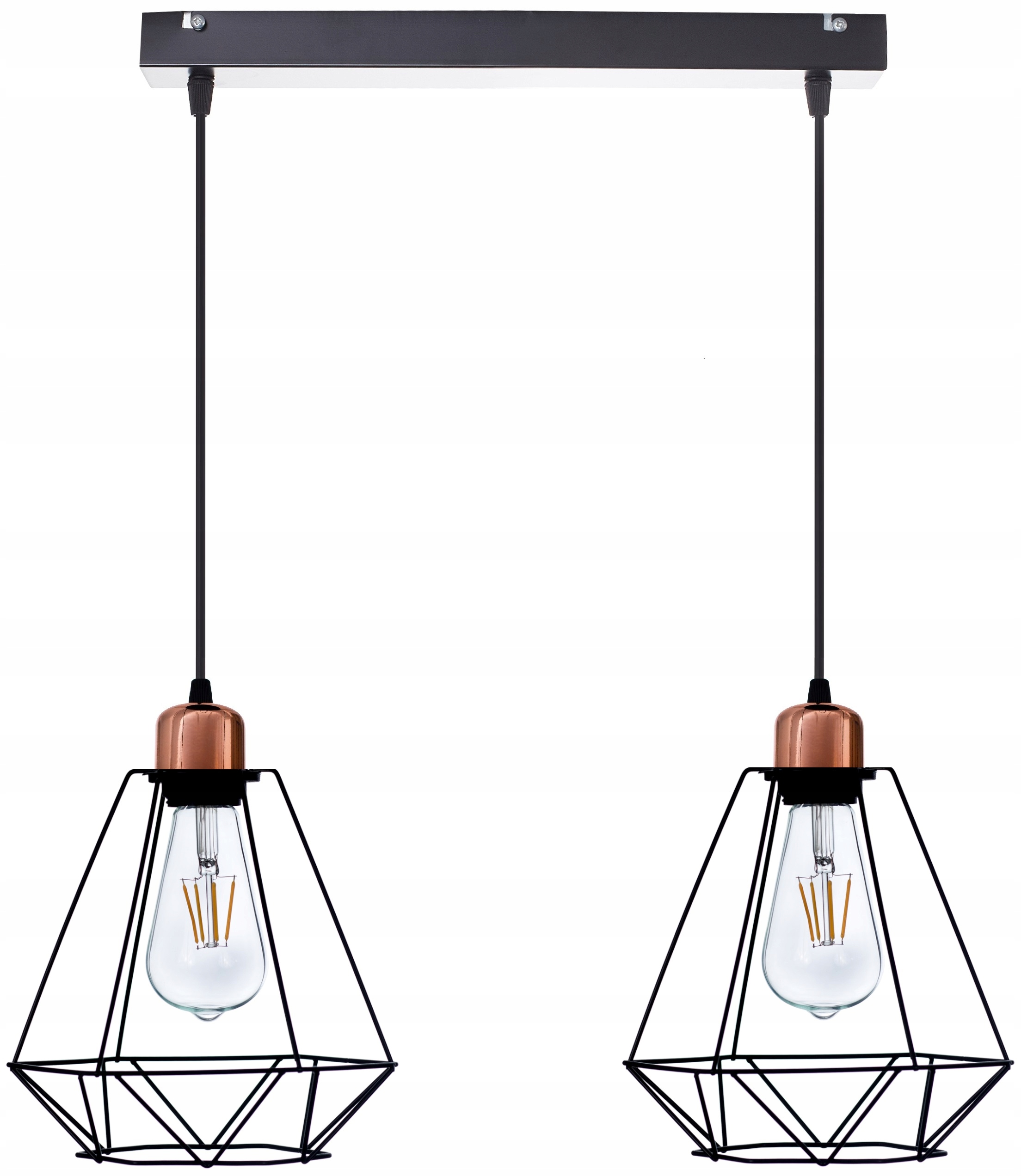 

Lampa Sufitowa Plafon Żyrandol Loft Edison Diament