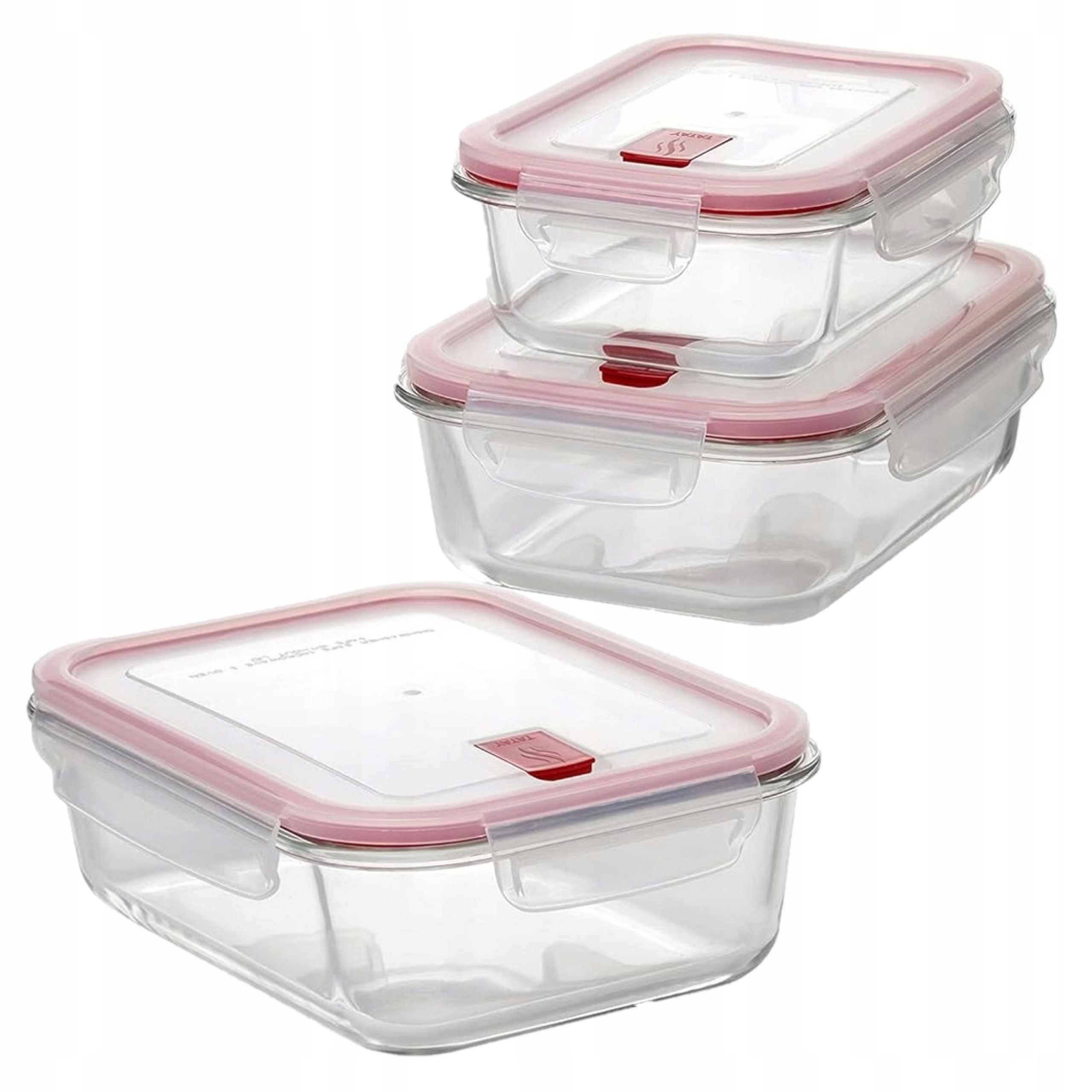 Skleněná Nádoba Na Potraviny Nádoby 3 Kusy Lednička Mikrovlnná Trouba