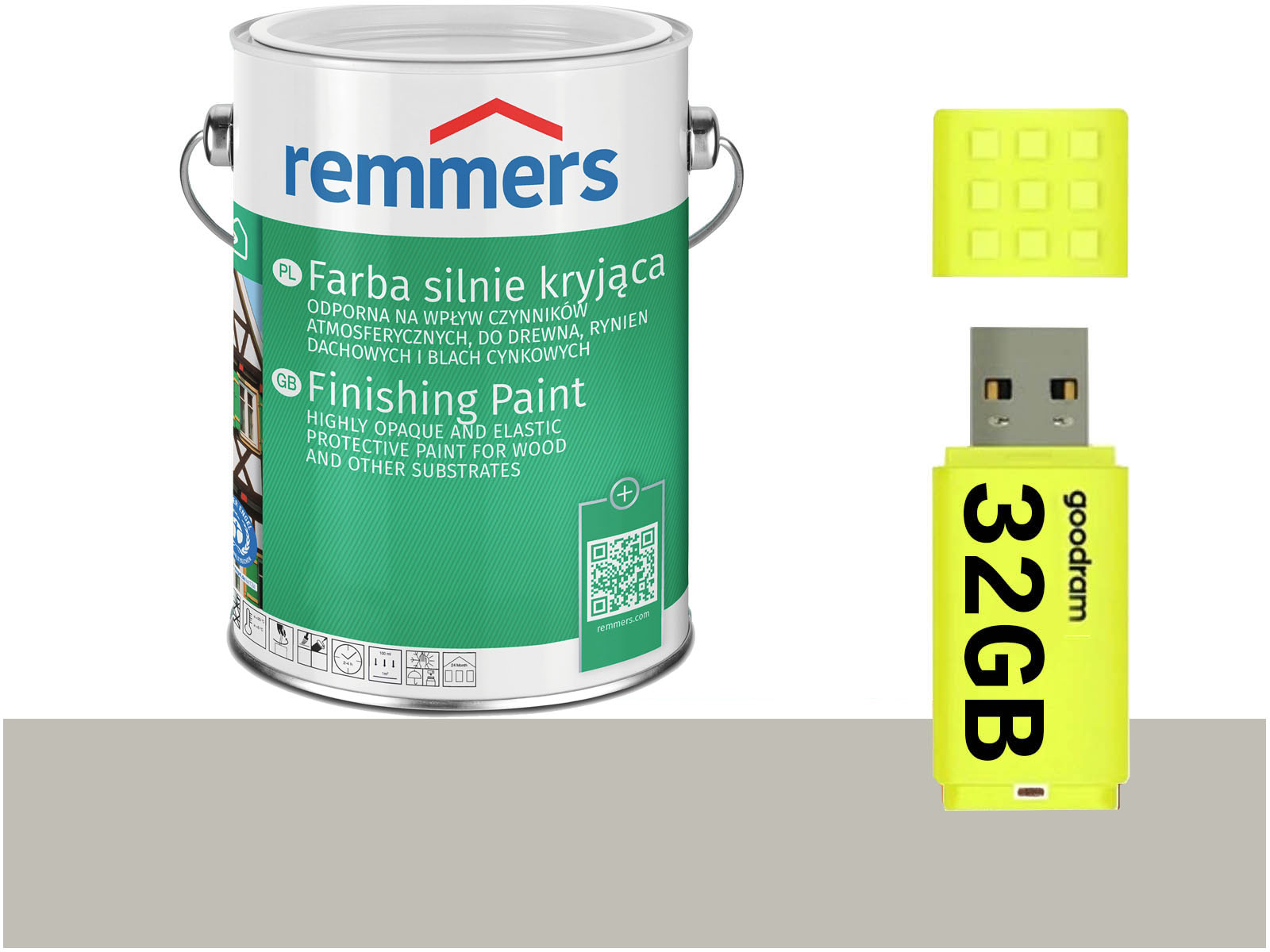 Remmers krycí barva na dřevo Světle Šedá 0,75