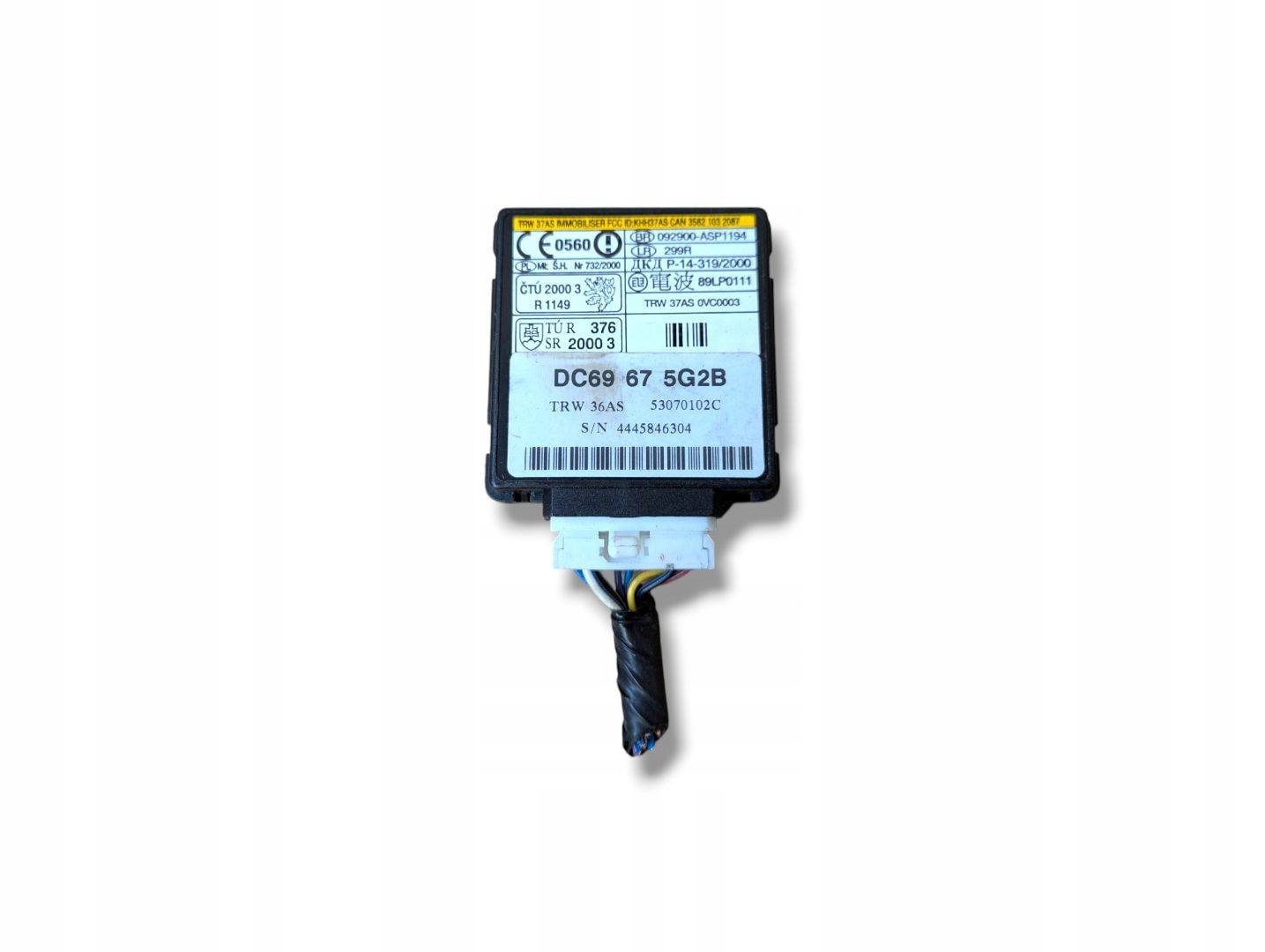 modul immobilizera Mazda MX-5 2 facelift NB 2003 DC69675G2B