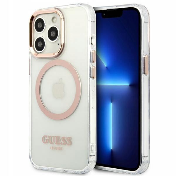 Etui Guess do iPhone 13 Pro Max, Złoty, MagSafe