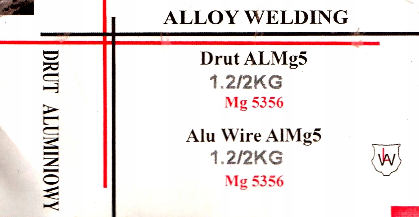 ALLOY WELDING DRUT SPAWALNICZY ALUMINIOWY ALMg5