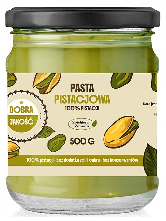 Levně Pistáciová Pasta Krém Pistáciový Krém Z Pistácií 500 G Doporučuje Zdraví Značka Z