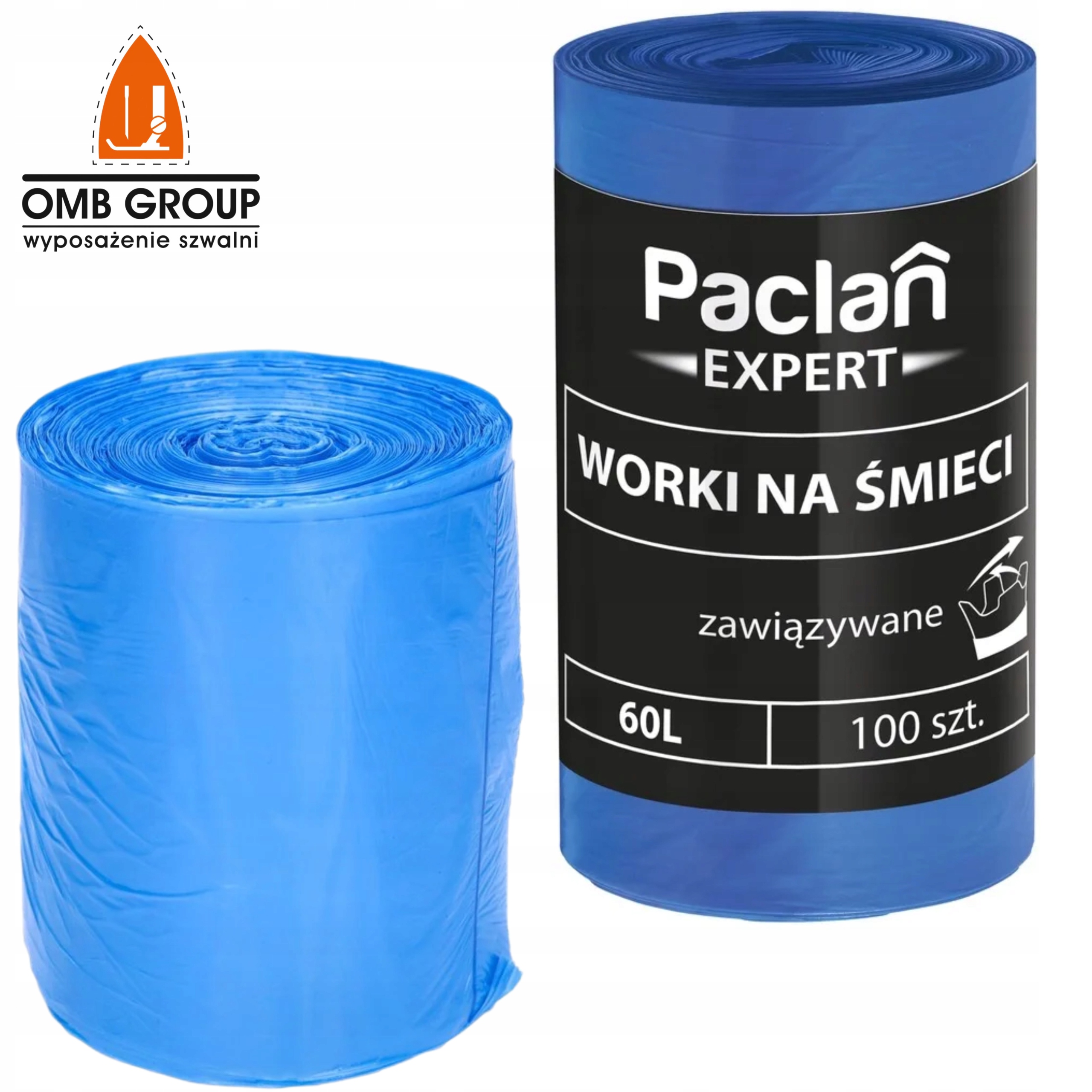 

Worki na śmieci uniwersalne Paclan 60l 100 szt.