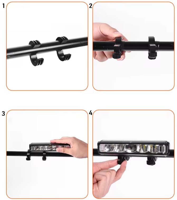 Lampka rowerowa oświetlenie przód Specter EOS620 1400lm 6Led USB Latarka !! Model eos620