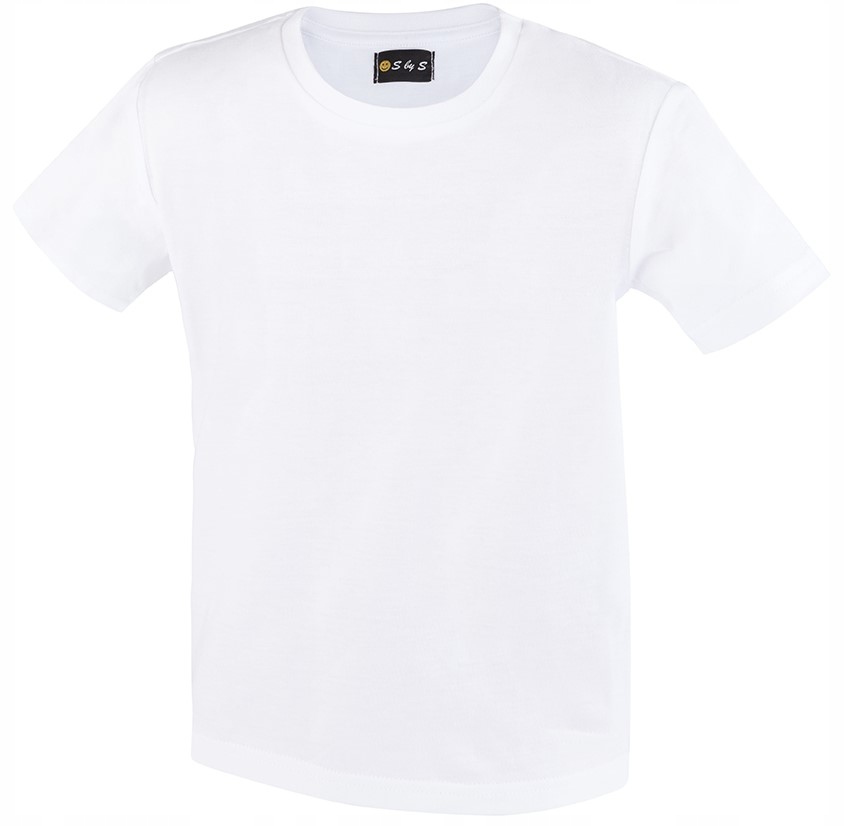 

Bawełna biała koszulka dziecięca W-f. T-shirt 134