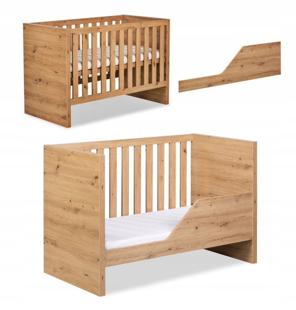 ŁÓŻECZKO AMELIA Dąb SOFA Tapczanik barierka