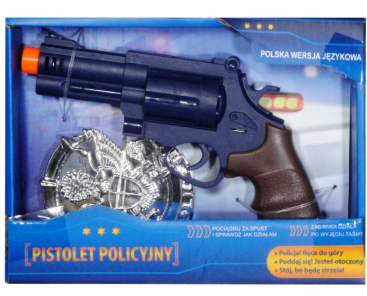 PISTOLET POLICYJNY + ODZNAKA KOMENDY PO PL ŚWIATŁO Rodzaj pistolety