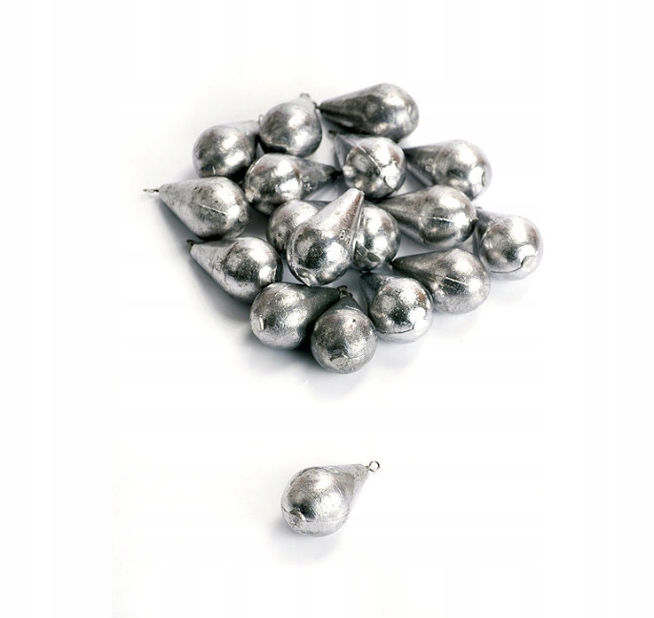 2x Klasyczny Ciężarek Łezka Z KRĘTLIKIEM-25,0 g