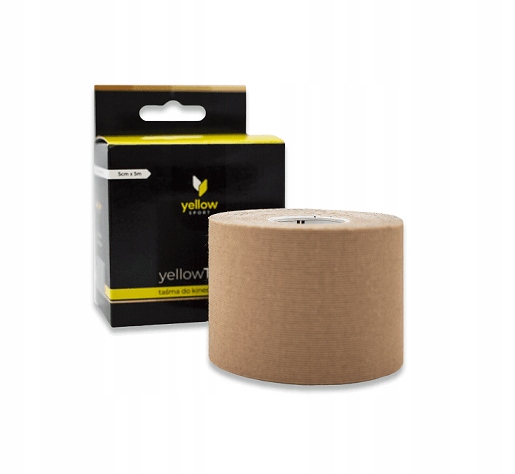 

yellowSPORT taśma kinesio tejp 5cm x 5m beżowy