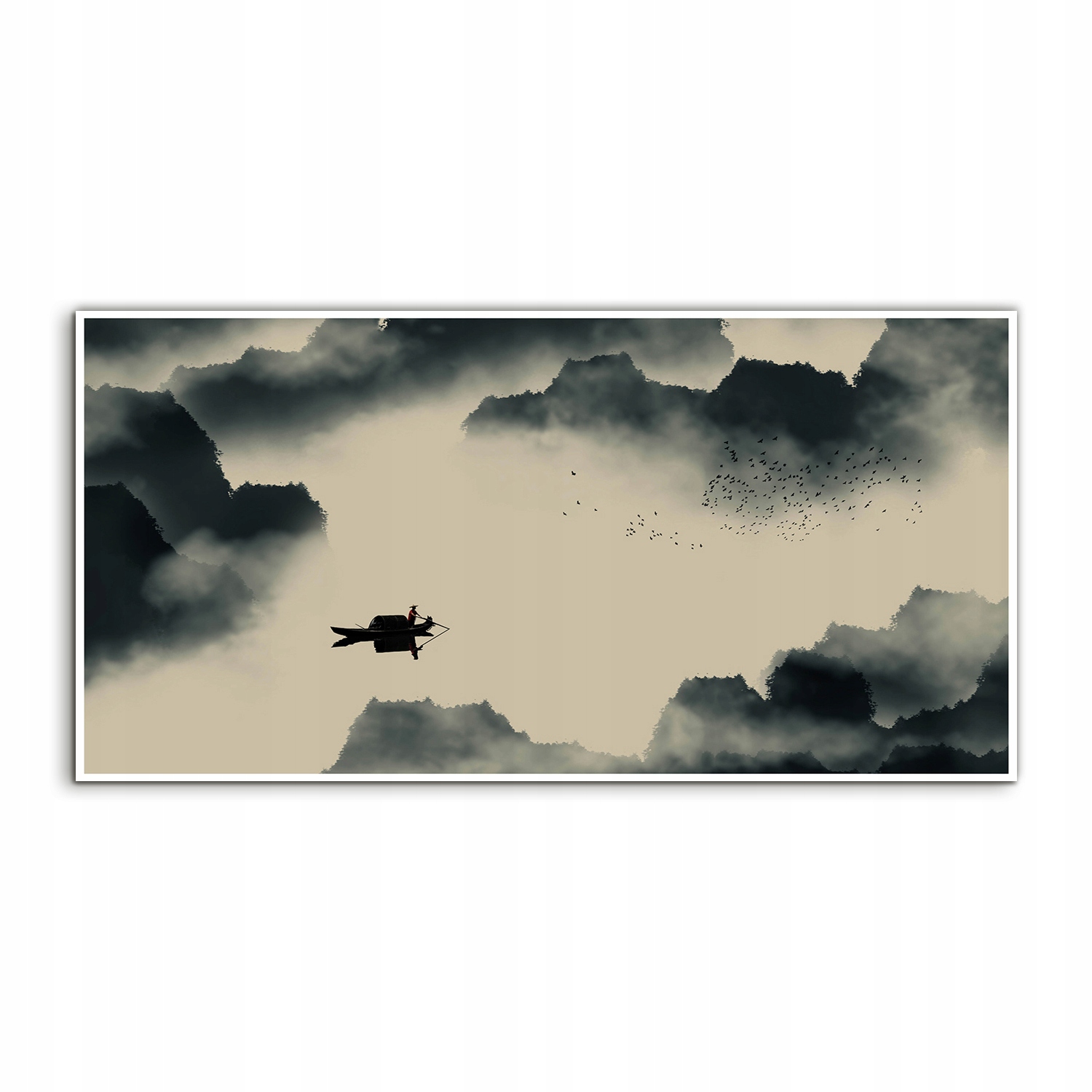 

Obraz 140x70 wiszący Chiny Atrament Woda z grafiką