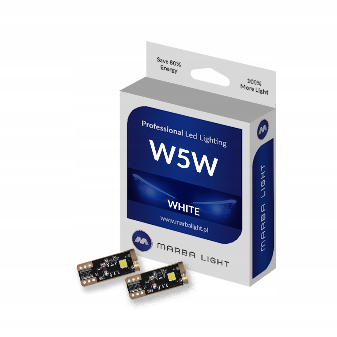 

2x Żarówki Led W5W Marba Can Tir Ciężarowe 24V-48V