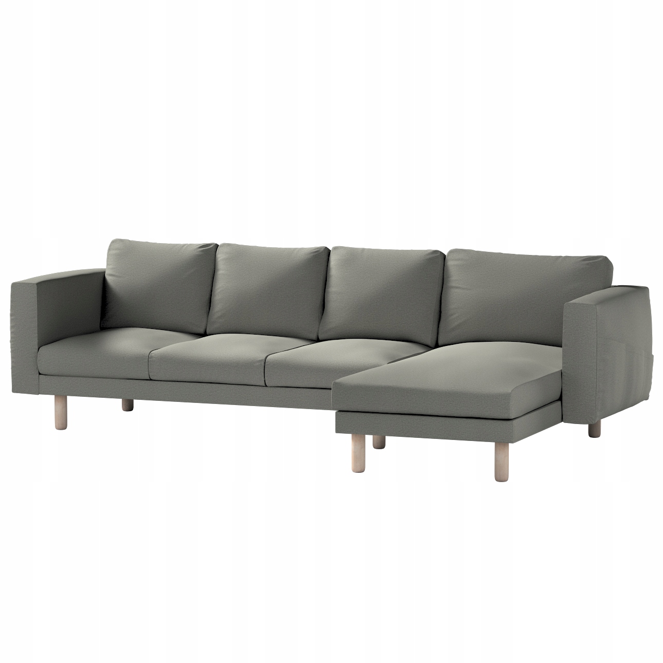Dekoria potah na pohovku Norsborg pro 4 osoby s lenoškou Ikea, šedý