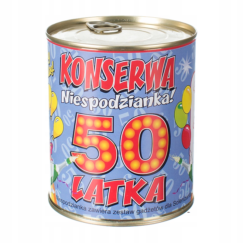 

Konserwa 50-LATKA śmieszny na 50 urodziny