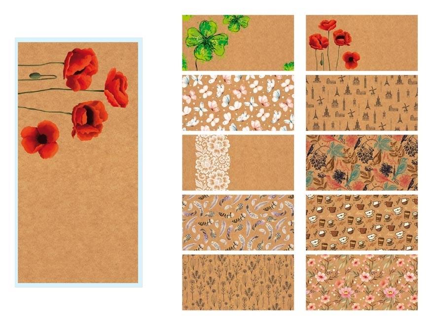 KOPERTA KOLOROWA DL NATURALNA (20SZT)