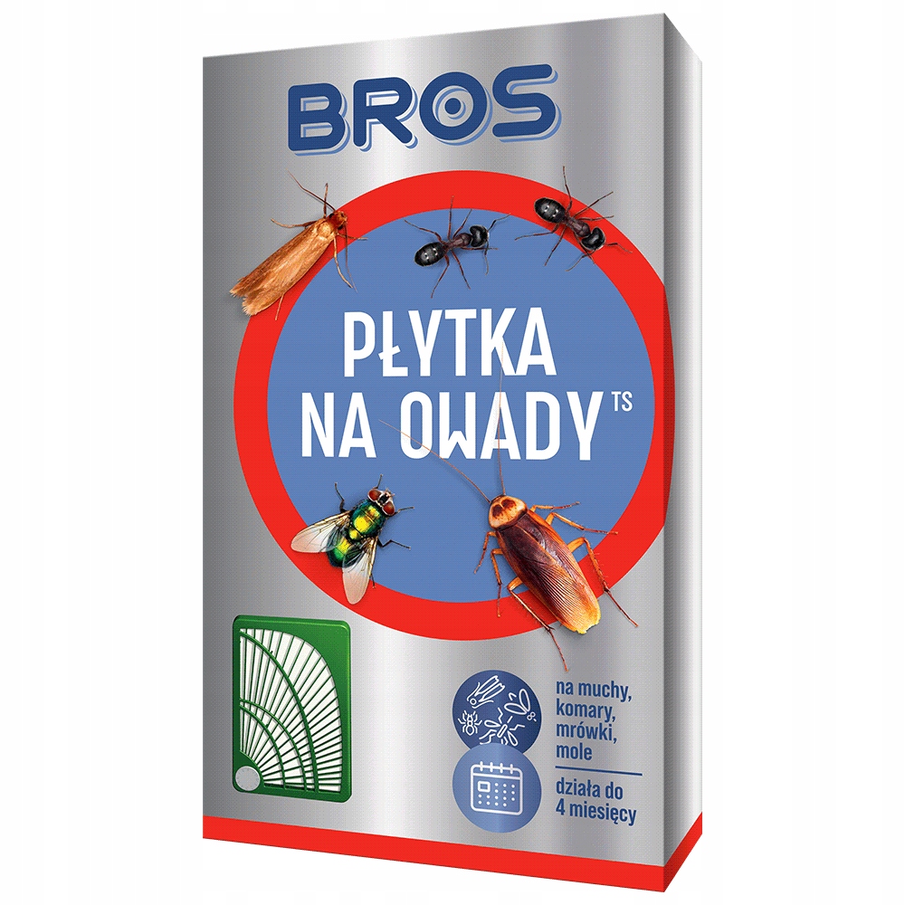 BROS Na Owady Pułapka Płytka Na OWADY Latające i Biegające SKUTECZNE EAN (GTIN) 5904517001329