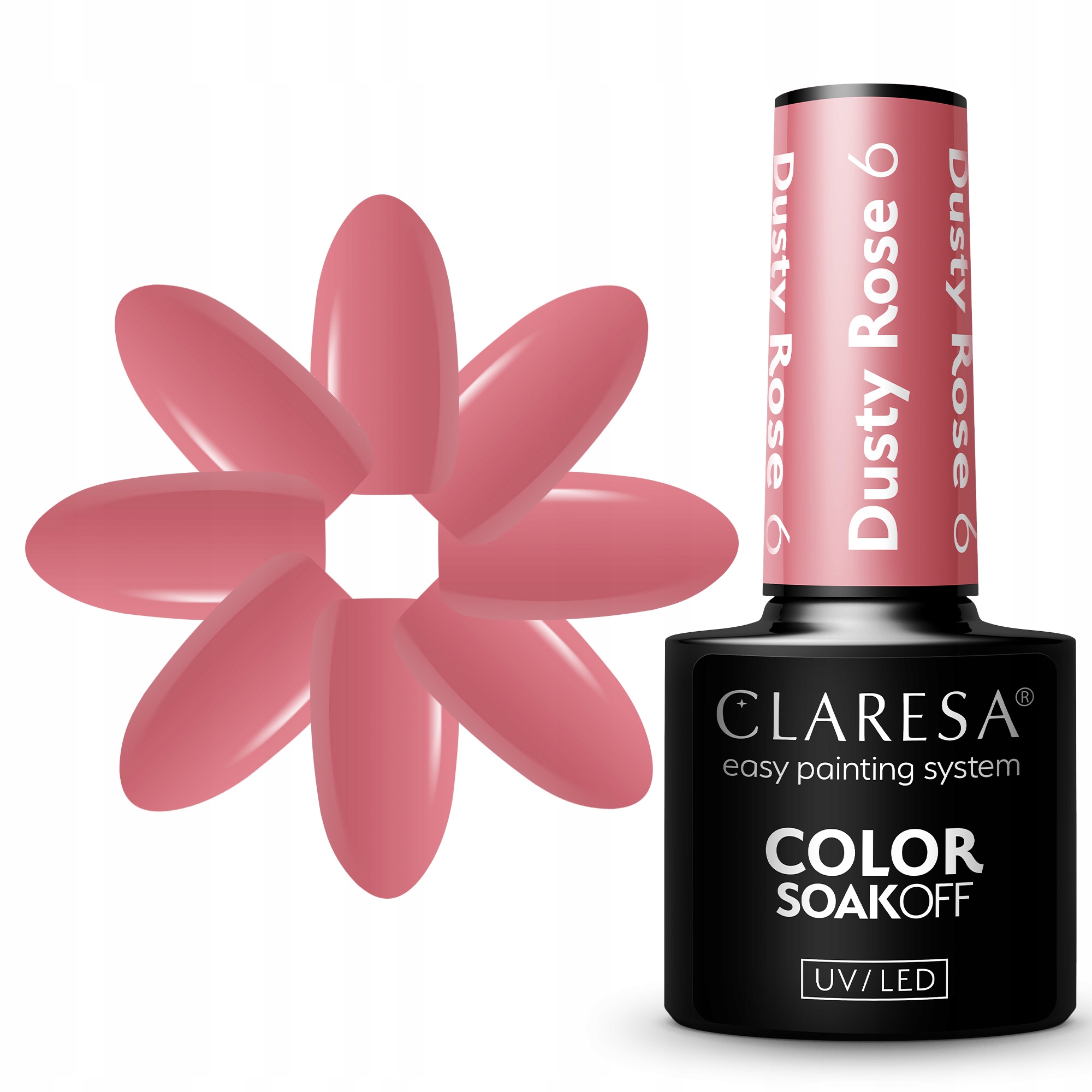 

Claresa Lakier Hybrydowy Dusty Rose 6 Różowy