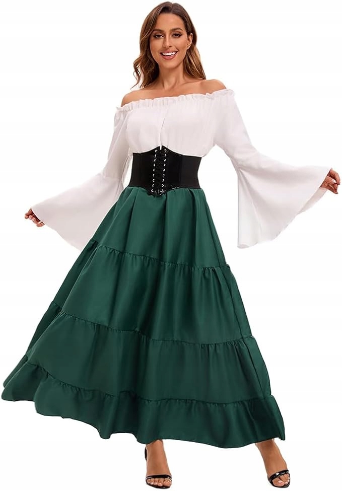 Dámská šaty středověká retro maxi gotická renesanční karneval XL