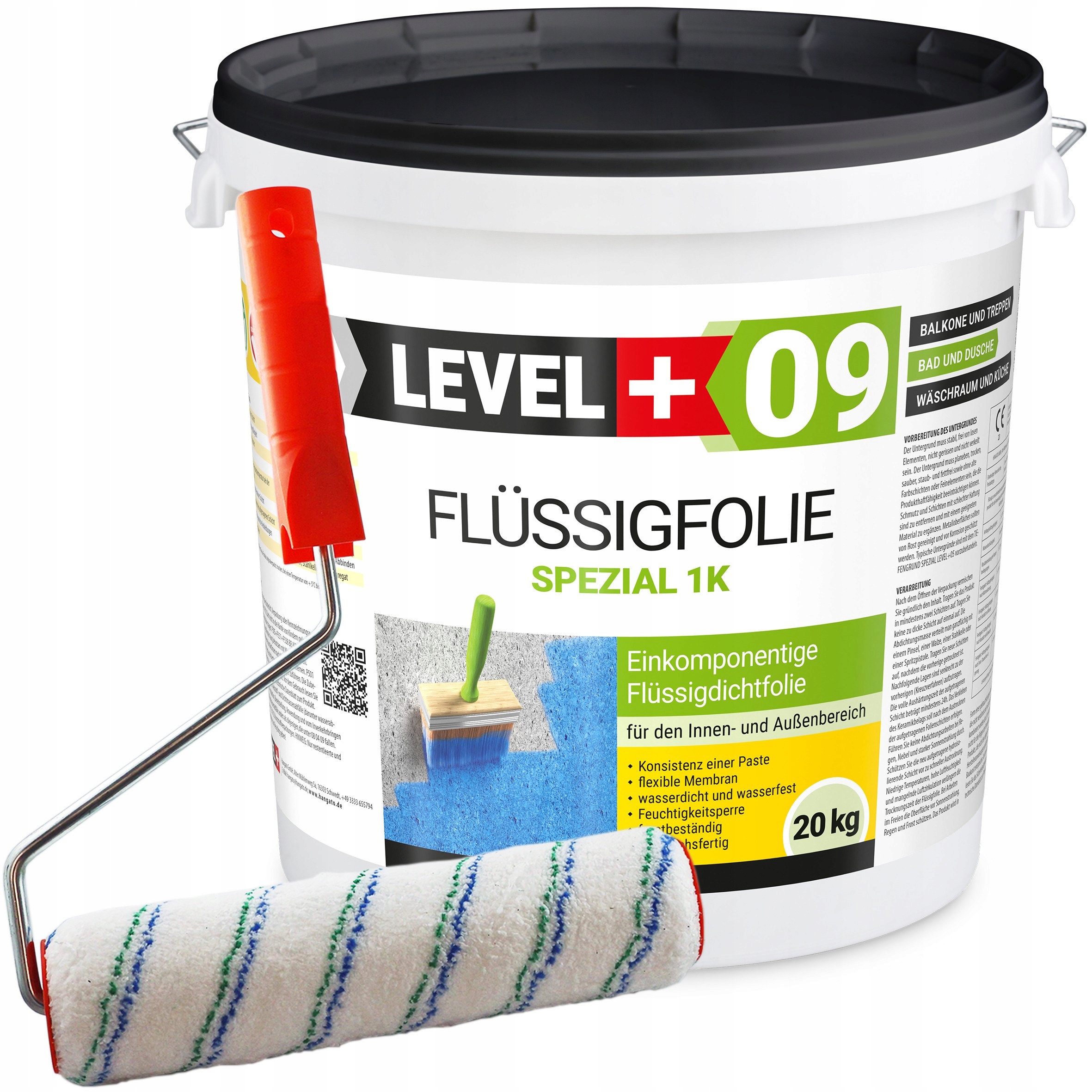 Fólie 20 kg Hydroizolace na balkon Malířský váleček L+09