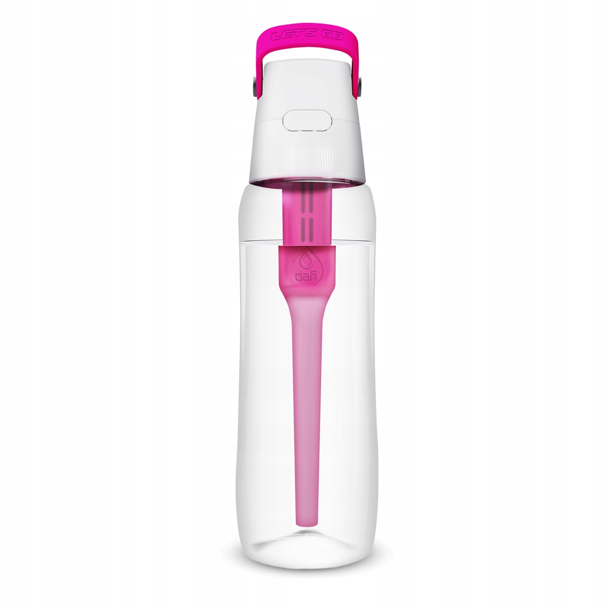 OUTLET Butelka na Wodę Dafi SOLID 0,7 l Flamingowa Różowa z Rurką ...