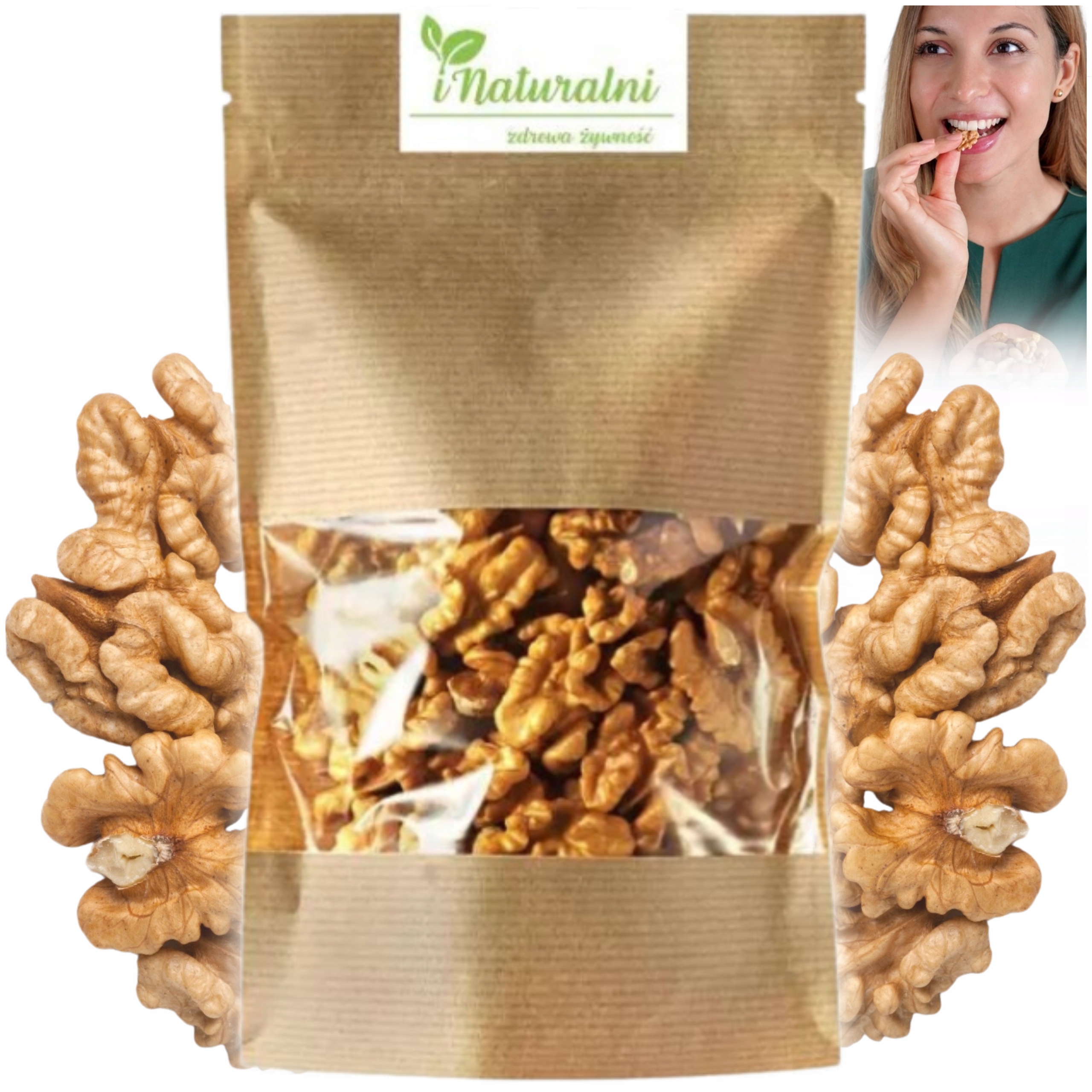 Orzechy Włoskie Łuskane 1 kg 1000g Świeże Duże Pełne Witamin 100% Naturalne